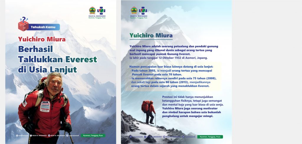 Tahukah Kamu? Yuichiro Miura Berhasil Taklukan Everest di Usia Lanjut
