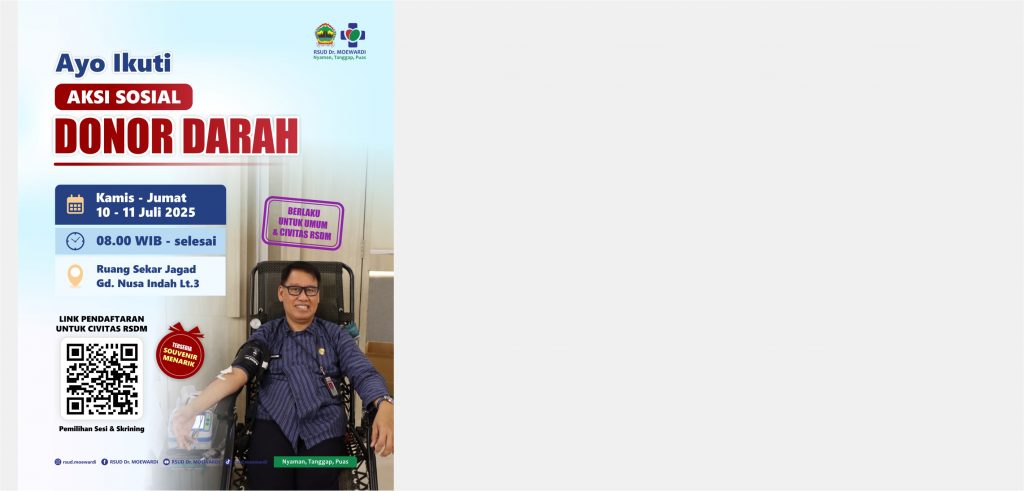 Ayo Ikuti Aksi Sosial Donor Darah di RSUD Dr. Moewardi