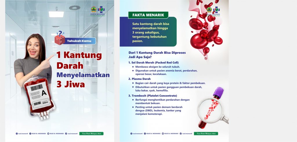 Tahukah Kamu? 1 Kantung Darah Bisa Menyelamatkan 3 Jiwa