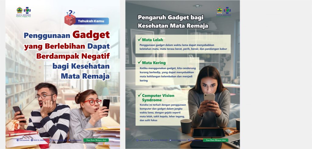 Tahukah Kamu? Penggunaan Gadget yang Berlebihan Dapat Berdampak Negatif bagi Kesehatan Mata Remaja