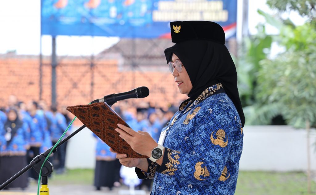 Upacara Peringatan HUT ke-54 KORPRI