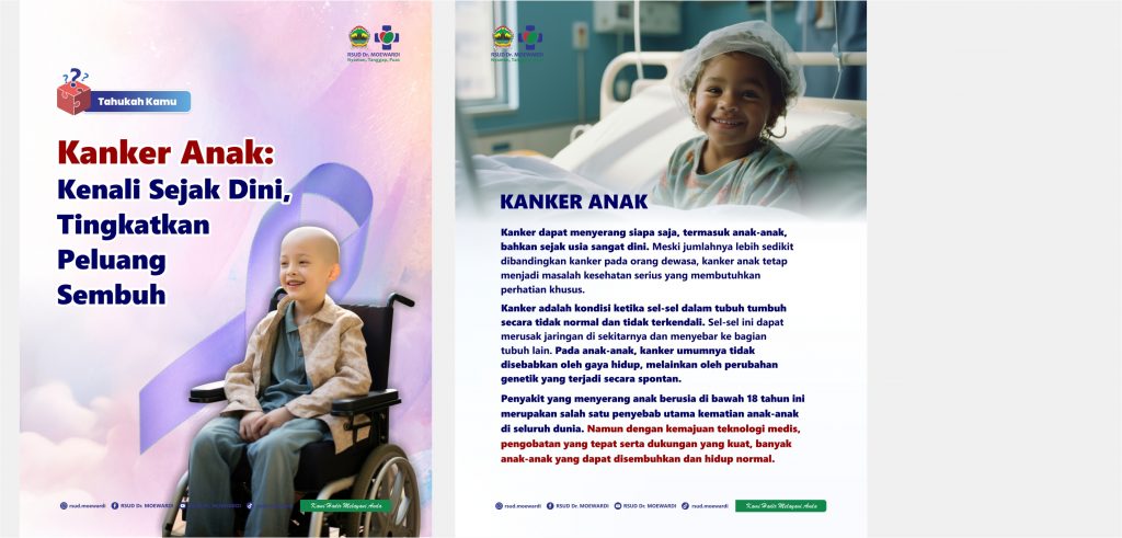 Tahukah Kamu? Kanker Anak: Kenali Sejak Dini, Tingkatkan Peluang Sembuh