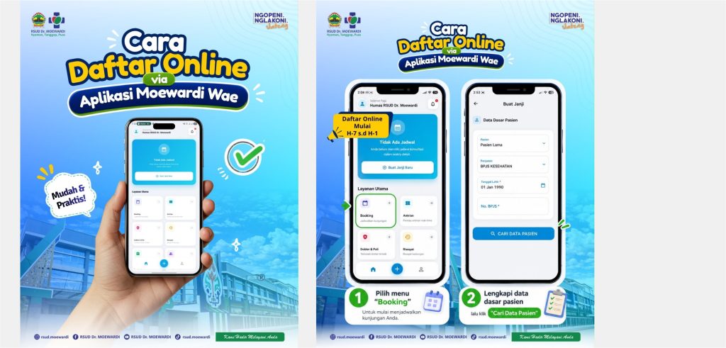 Cara Daftar Online via Aplikasi Moewardi Wae
