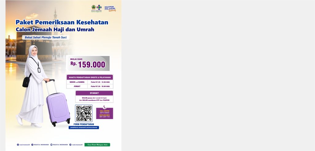 Paket Pemeriksaan Kesehatan Calon Jemaah Haji dan Umrah