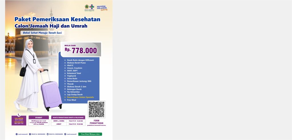 Paket Pemeriksaan Kesehatan Calon Jemaah Haji dan Umrah